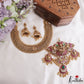 Grand 24K Gold-Inspired Antique Nagas Lakshmi Elephant Motifs Jadau Necklace NC3260 (Detachable Pendants)