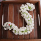 Real-Look full bloom White Jasmine Flowers String (Malle Poolu) Light Weight & Reusable G02