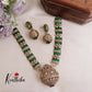 Premium Victorian moissanite Necklace set NC2018 (In 3 colors)