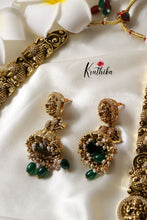 Premium Lakshmi stone studded Peacock Haaram LH529