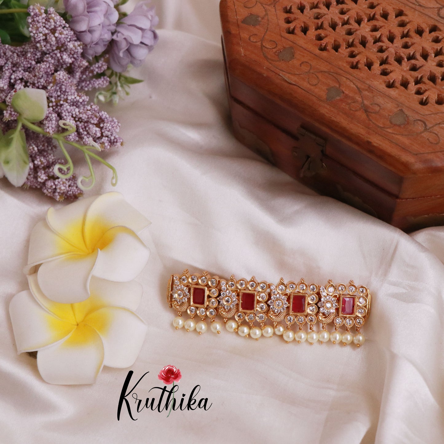 Trendy CZ Antique Hair Clip J100