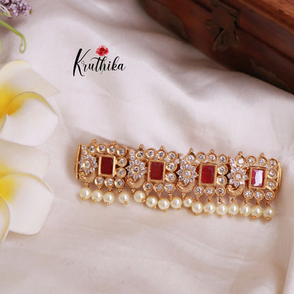 Trendy CZ Antique Hair Clip J100