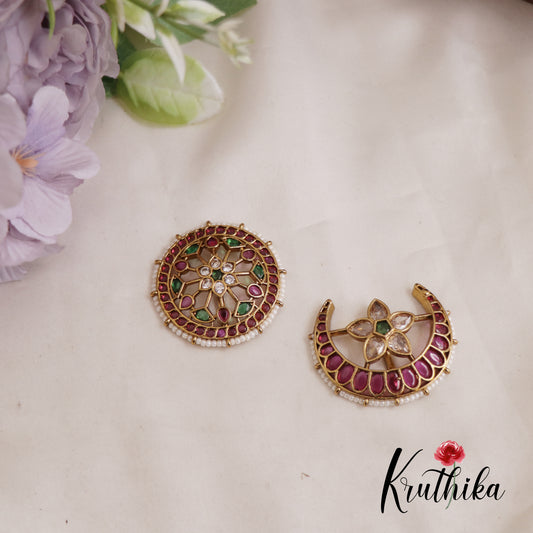 Beautiful Floral Chandra Surya Kemp Hair Ornaments J326