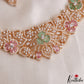 Stunning Floral Leaf Motifs CZ Victorian Necklace NC3127