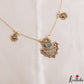 Pretty Floral Motifs CZ Invisible Chain NC3250 (Available In 6 Colors)