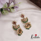 Elegant Kemp Floral Jhumkas With Pearl Drops Earrings E805