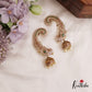 Stunning Peacock Motifs Kemp Ear Cuff With Jhumka E998 (Available In 2 Colors)