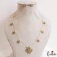 Pretty Floral Motifs CZ Invisible Chain NC3250 (Available In 6 Colors)