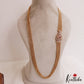 Elegant Multi Layer Vintage Chandra Haaram With Side AD Pendant LH2109
