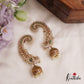 Stunning Peacock Motifs Kemp Ear Cuff With Jhumka E998 (Available In 2 Colors)