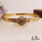 Elegant Floral Hip Belt With Pearl Drops V319