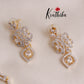 Beautiful Sparkling American Diamonds Gold Finish Necklace Set NC2062