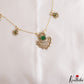 Pretty Floral Motifs CZ Invisible Chain NC3250 (Available In 6 Colors)