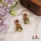 Gorgeous Floral Peacock Motifs Jadau Jhumka With Bead Drops E1000 (Available In 2 Colors)