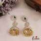 Gorgeous Teardrop Motifs CZ Victorian Jhumkas E1122 (Available In 3 Colors)