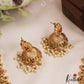 Premium Antique Nagas Lakshmi Peacock Motifs Necklace With Pearl Drops NC2958