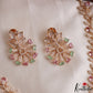 Trendy Floral Leaf Motifs CZ Victorian Necklace NC3128