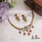 Trendy AD Elephant Floral Necklace Set NC2233 (Available in 2 Colours)