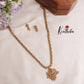 Simple Peacock Design Multi Stone Necklace NC2065