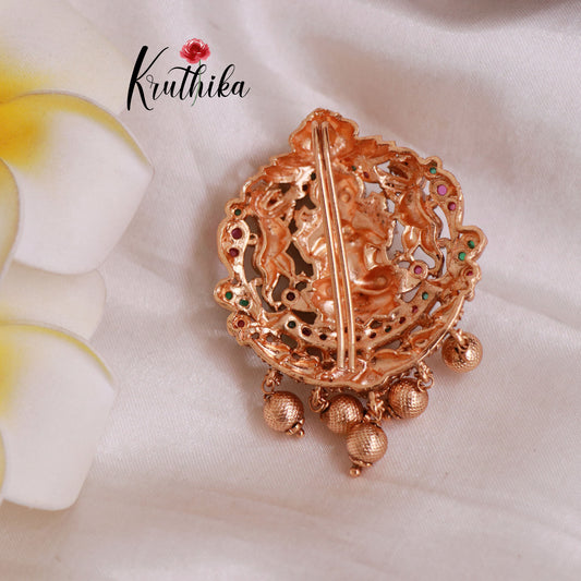 Gorgeous Temple Lakshmi Devi Multi Stone Jada Billa J180
