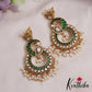 Stunning Peacock Motifs Jadau Earrings With Pearl Drops E1062 (Available In 2 Colors)