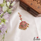 Premium Antique Lakshmi Peacock Motifs Jadau Maang Tikka With Golden Bead Drops MT403