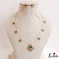 Pretty Floral Motifs CZ Invisible Chain NC3250 (Available In 6 Colors)