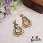 Stunning Peacock Motifs Jadau Earrings With Pearl Drops E1062 (Available In 2 Colors)