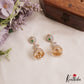 Elegant Floral Motifs AD Jhumkas With Pearl Drops E1098 (Available In 3 Colors)