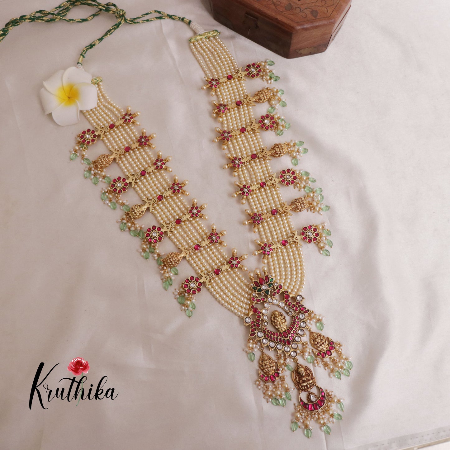 Exquisite Antique Jadau Long Haaram LH500-