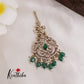 Beautifull Victorian Peacock  Maang Tika MT241 [Available in 3 colours]