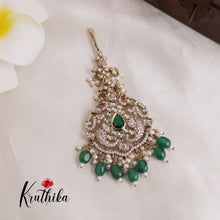 Beautifull Victorian Peacock  Maang Tika MT241 [Available in 3 colours]