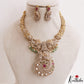 Sparkling Elephant Motifs CZ Victorian Necklace NC3234