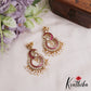 Stunning Peacock Motifs Jadau Earrings With Pearl Drops E1062 (Available In 2 Colors)