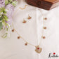 Pretty Floral Motifs CZ Invisible Chain NC3250 (Available In 6 Colors)