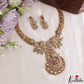 Sparkling Elephant Motifs CZ Victorian Necklace NC3234