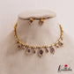 Trendy AD Leaf Motifs Choker NC2770 (Available In 3 Colors)