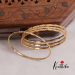 Simple Trendy Micro Plated Daily Wear Bangles B286 (Set of 4 Bangles)