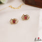 Pretty Floral Motifs CZ Invisible Chain NC3250 (Available In 6 Colors)