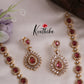 Sparkling CZ Teardrop Necklace NC2545 (Available In 3 Colors)