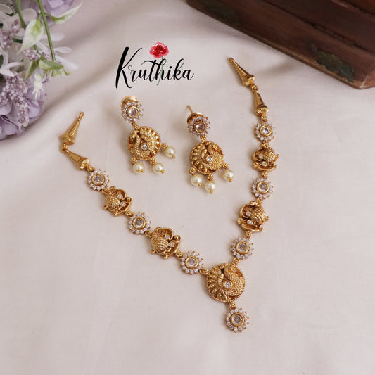 Trendy Peacock Design Necklace Sets NC2031