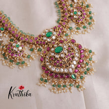 Royal Contemporary Kundan Jadau Pastel Beads Guttapoosalu Haaram LH1853