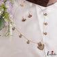 Pretty Floral Motifs CZ Invisible Chain NC3250 (Available In 6 Colors)