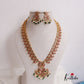 Stunning Traditional Kemp Mango Peacock Haaram With Beads LH2005