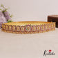 Gorgeous Kemp Lakshmi Lotus Motifs Hip Belt with Bead Drops V315 (Available in 2 Colors)