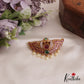 Stunning Peacock Motifs Jadau Hair Clip With Pearl Drops J354 (Available In 2 Colors)