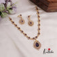 Sparkling CZ Teardrop Necklace NC2545 (Available In 3 Colors)