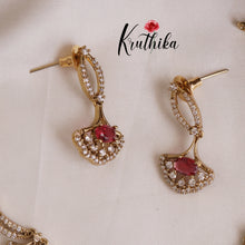 Simple American Diamond Drop Pendants Necklace Set NC1991 (Available in 2 Colours)