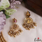 Gorgeous Antique Nagas Lakshmi Motifs Temple Necklace With Pearl Bead Drops NC3227 (Available In 2 Colors)
