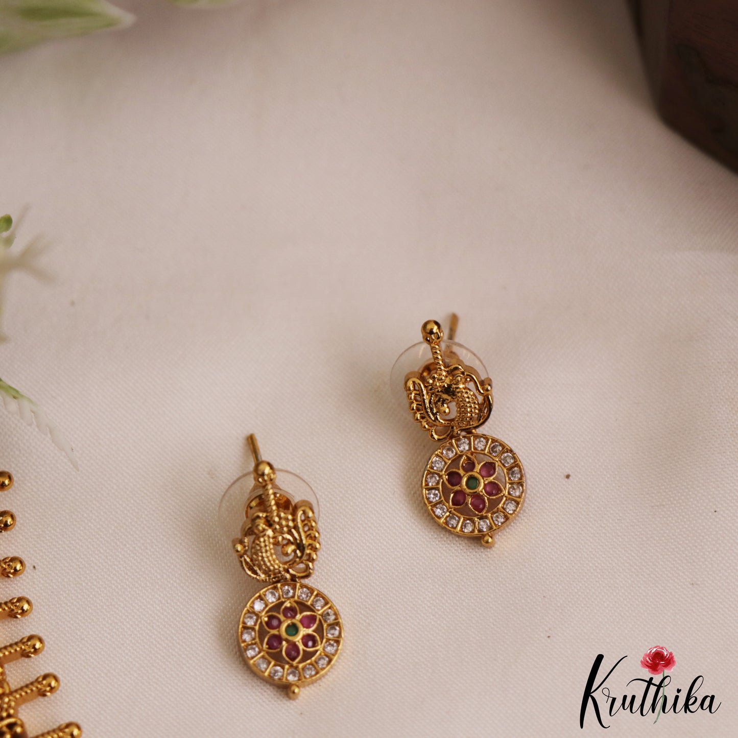Stunning Antique Peacock Floral Motifs Jadau Choker NC2989